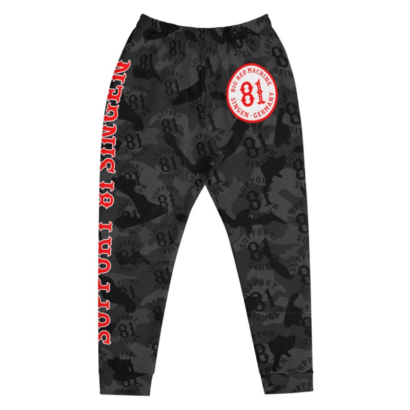 dark camo joggers mens